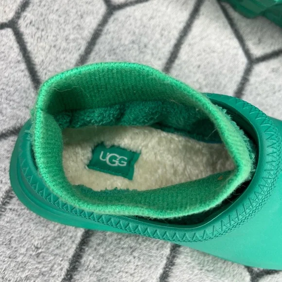 UGG TASMAN X Women Rain Shoes Emerald Green Teal Waterproof Clog Slippers - Picture 12 of 12